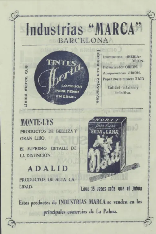 Programa Bajada de La Virgen, 1945.